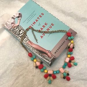 Multi colored embellished necklace